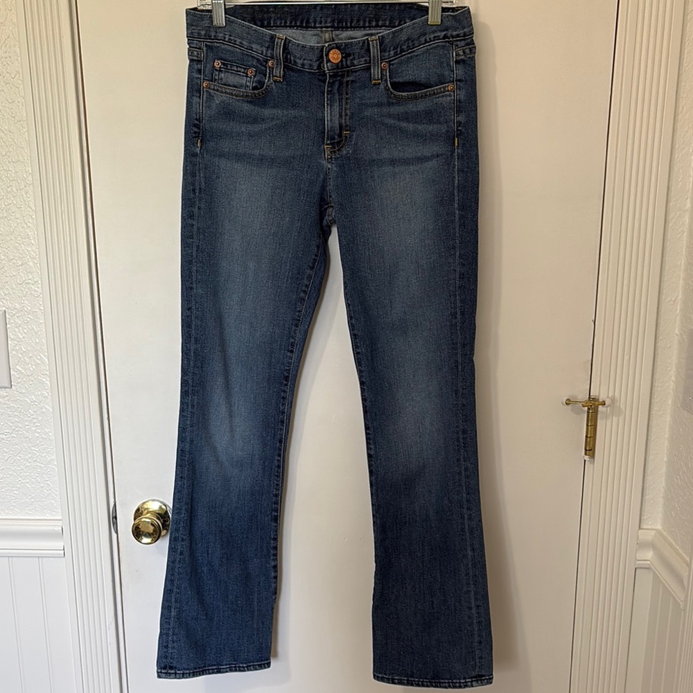 J. Crew Women's Boot Cut Jeans in Deep Blue